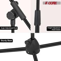 5Core Tripod Mic Stand 2Pcs Adjustable Holder Floor Microphone Boom Arm