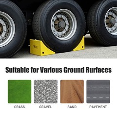 Yescom 2 Pack 50″ Tires PU Wheel Chocks 198,400 lbs Weight Capacity Semi-Truck