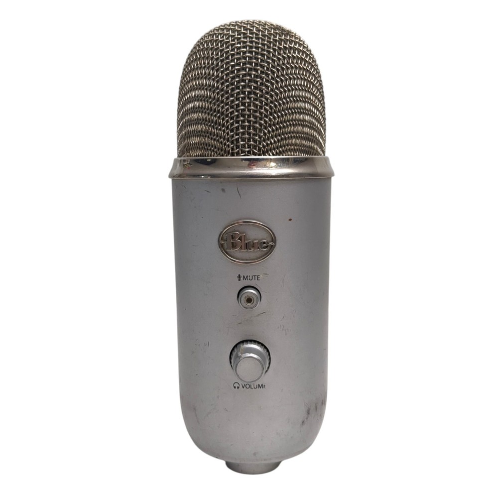 Blue Yeti USB Microphone Silver / Gray UNTESTED PARTS ONLY