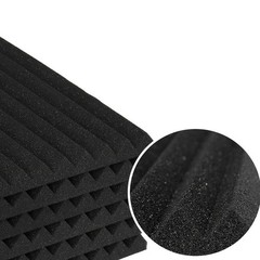 12~96 PACK 12″X12″X1″ Self-Adhesive Acoustic Panels Wedge Soundproof Foam Panels