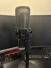 Shure SM4 Studio Recording Microphone Kit XLR Home Studio Condenser Pop Filter