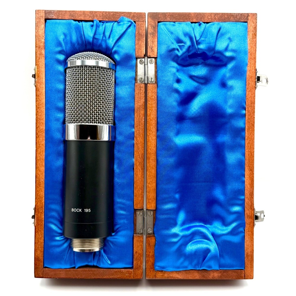 David Bock Audio 195 FET Large Diaphragm Condenser Microphone w Wood Case USA