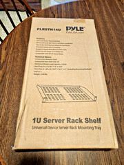Pyle 1U Server Rack Shelf Universal Device Mounting Tray PLRSTN14U