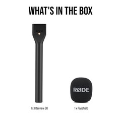 RØDE Interview GO Handheld Adaptor for 2.6 x x 10.2 inches, Black