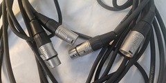 Pair 15′ LIVE WIRE Essential Microphone Cables 15 foot Each GREAT SHAPE