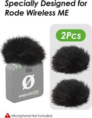 YOUSHARES Microphone Windscreen for Rode Wireless ME Furry Pop Filter 2PCS
