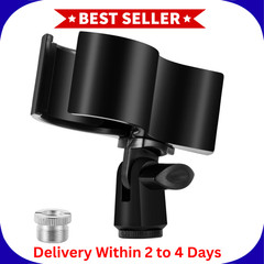 BILIONE 1pcs Large Microphone Clip, Adjustable Mic Holder for Microphones with..