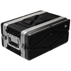 SALWR4S – Lightweight 4 Space Compact ABS Rack Case – 4U PA DJ Amp Effects Shall