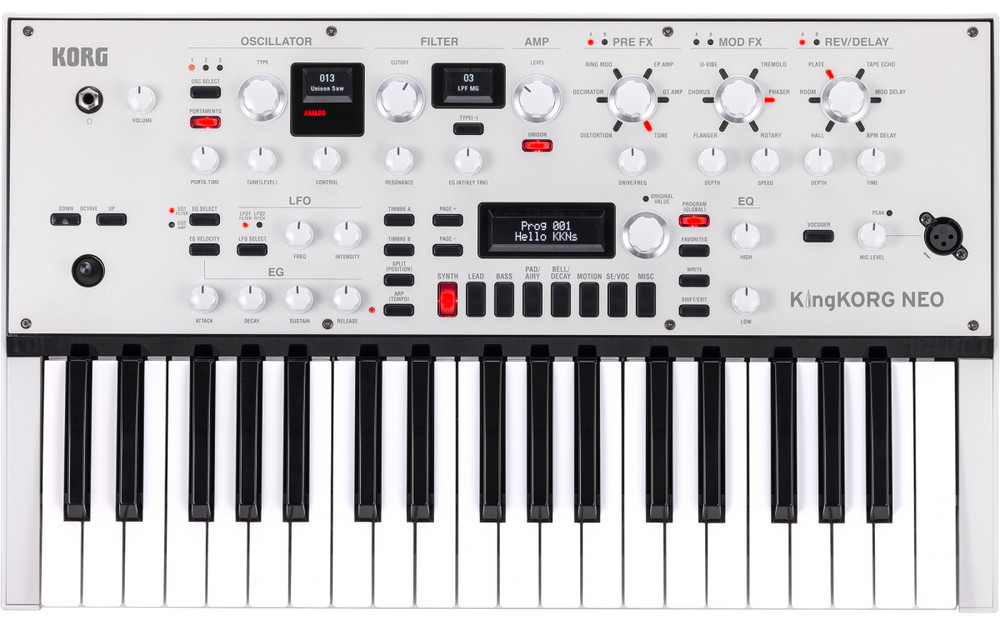 Korg KingKORG Neo 37-Key Virtual Analog Synthesizer & Vocoder