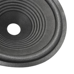 8″ Paper Speaker Cone Cones Drum Ripple Paper 1″ Foam Surround Dark Grey