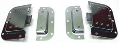 (2) Two Chrome – Plated Medium Butterfly Latches (Split Dish) For ATA Road Cases