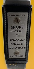 Shure Sonodyne Microphone Model 51 With Atlas Sounds Stand Very Nice Condition