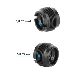 10x CAMVATE Mic Stand Holder Adapter 3/8″-16 Female to 5/8″-27 Male Mount Screw