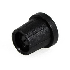 Black Knob with Cap (with Indicator Line) for Rane HC-6, MP-24, PE-15, SM-26