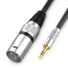 3.5mm To XLR Cable Unbalanced Mini Jack 1/8 Inch Male Adapter Cord 6.6 Ft