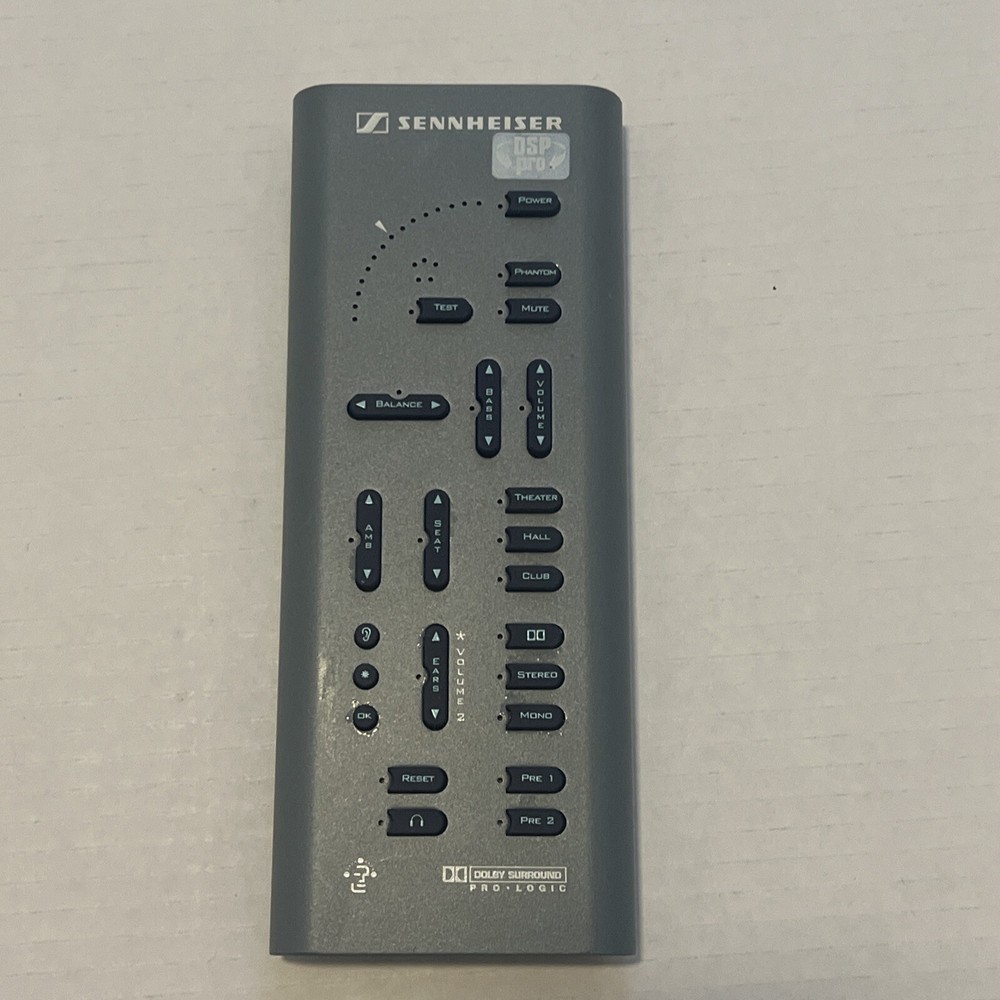 Sennheiser DSP Pro 120 Dolby Surround Sound Amplifier System Remote Control