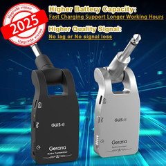 Upgrade 2.4GHZ Wireless Guitar System Built-In Rechargeable Lithium Battery Wire