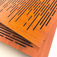 2 Pack 20″X20″X2″ Sound Absorption-Diffusion Acoustic Panel Wood Laminated Acous