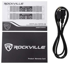 Rockville RPA5 2-Channel Power Amplifier, 200W RMS @ 4 Ohm, 1000W Peak,…