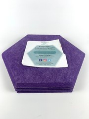 Acoustic Panels 4 Pack Hexagon Room Treatment Sound-Proofing Tiles Purple 12″