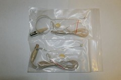 2 PCS Beige Single Earhook Headset Microphones for Shure Wireless TA4F 4pin XLR