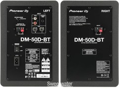 Pioneer DJ DM-50D-BT 5-inch Desktop Active Monitor Speaker Pair with Bluetooth –