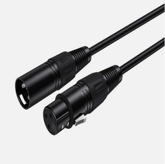x2 XLR Male to Female Microphone Cable Balanced 3 Pin Mic Connector Extension