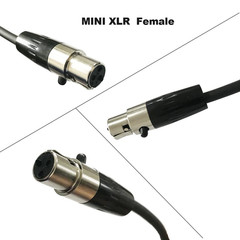 1/4 Inch Male to 3 Pin Mini XLR Female Electric Guitar Bass Instrument Cable Wir