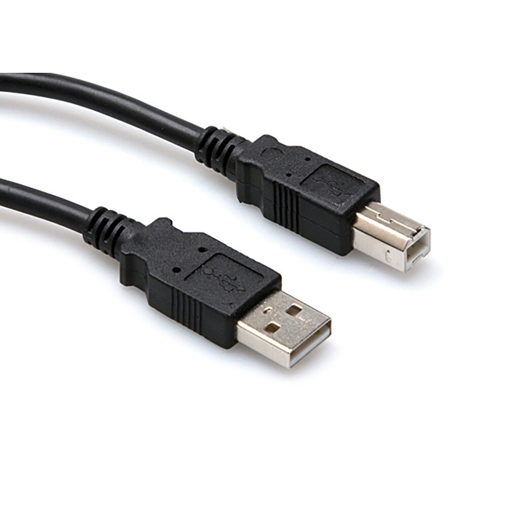 Hosa USB-210AB High Speed USB Audio Interface Mic Cable Type A to Type B 10ft