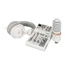 Yamaha AG03MK2 LSPK USB Live Streaming Kit, White