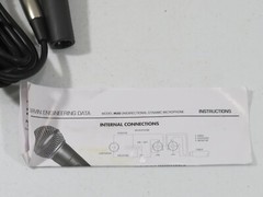 CARVIN M50 Dynamic Microphone Cardioid Chrome Polar Pattern New
