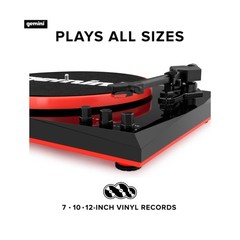Gemini Sound TT-900 – Stylish 3-Speed Turntable with Wireless Bluetooth, Pitc…
