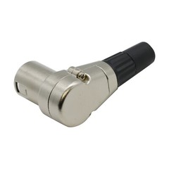 4PCS Adjustable 3 Pin XLR Male Right Angle Connector 7 Angle Positions