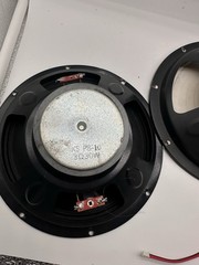 Pair of 8” 3 Ohm 30W Speaker Drivers OEM Tested Working Paper Cone