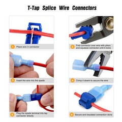 Nilight – 50004R 120 Pcs/60 Pairs Quick 120Pcs 22-10AWG, Red, Blue, Yellow