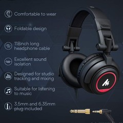 USB Condenser Mic with Headphones – Perfect for Streaming and Voice-Over