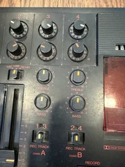 Fostex X-15 Multitracker Cassette Tape Recorder 4 Track with power supply