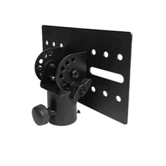 Practical Adapter Top Cap Rotatable Bracket Metal Mounting Black DJ/PA