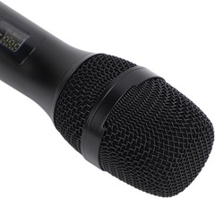 Rechargeable Dual Microphones with Receiver for Karaoke Singing Speech Church