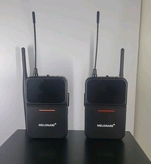 4 Channel Wireless Microphone System UHF Cordless Mic Set Melonare Open Box