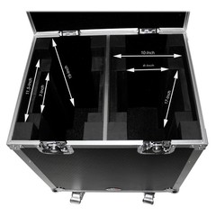 Flight Case w/ Wheels For (2) American DJ Inno Spot Pro Moving Head Lights