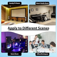 12 Pack Acoustic Panels Self Adhesive Sound Proof Foam, High Density white