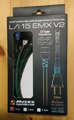 L/i15 EMX V2/1.3 oyaide glasses type plug power cable 1.3m from Japan