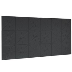 VEVOR 18 Pack Acoustic Wall Panels 11.8 x 11.8 x 0.4 inch Self-Adhesive Black