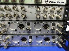 WisyCom MRK960 Receiver QTY 2 470-840MHz w/SPL218AW Splitter & (4) MTH400-US Mic