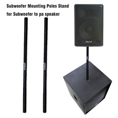 4Pcs Steel On-Stage Stands From Subwoofer to PA DJs Speaker Shaft Poles 1 Meter