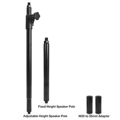 Sound Town Speaker Pole Stand, Adjustable & Fixed Height Pole (STSD-MM1449B)