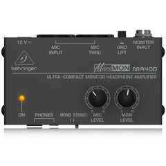 Behringer Micromon MA400 Ultra-Compact Monitor Headphone Amplifier, 15Hz-25 kHz