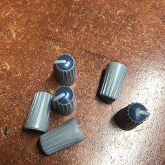 6x Genuine OEM Grey/Blue Knob For Mackie Mixer from CFX20MKll Mixing Board