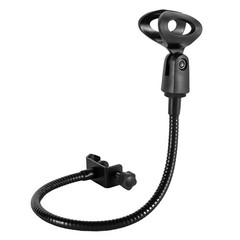 Adjustable Gooseneck Microphone Stand with Desk Clamp Fit for Radio Broadcasting